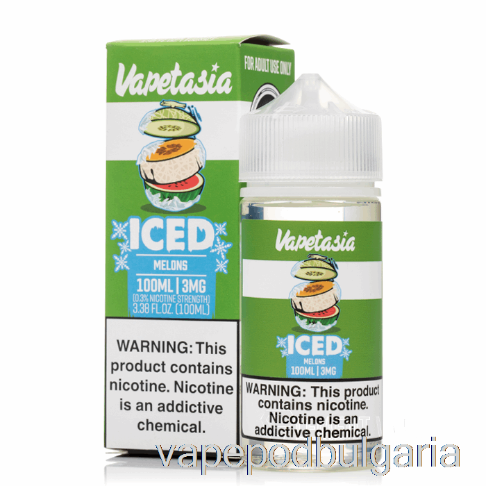 Vape 10000 Дръпки Iced Melons - Vapetasia - 100ml 0mg